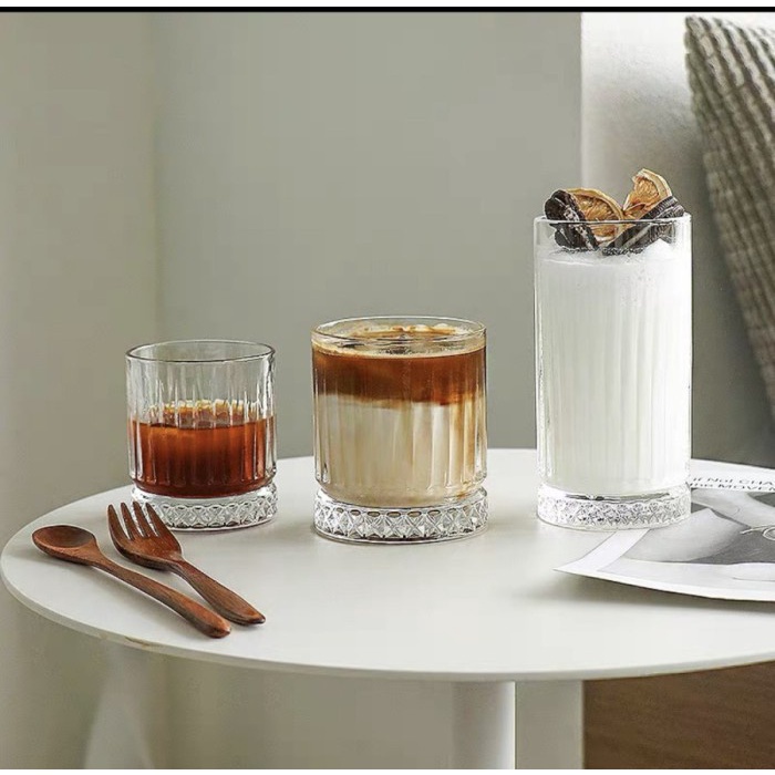 Gelas Cafe Korea Aesthetic Coffee Glass Estetik Victorian Nordic Style