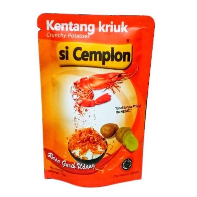 

si Cemplon Kentang Kriuk Gurih Udang Non MSG 52g