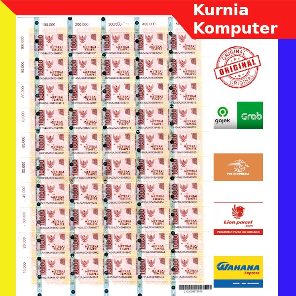 

Materai atau meterai 10000 asli terbaru pos indonesia