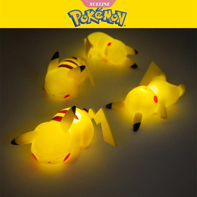 Lampu Malam LED Bentuk Pokemon Pikachu Untuk Dekorasi Kamar Anak