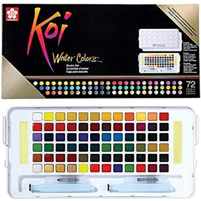 

HOT SALE Sakura Koi Watercolors 72 Studio Set Sketch Box Cat Air Watercolor