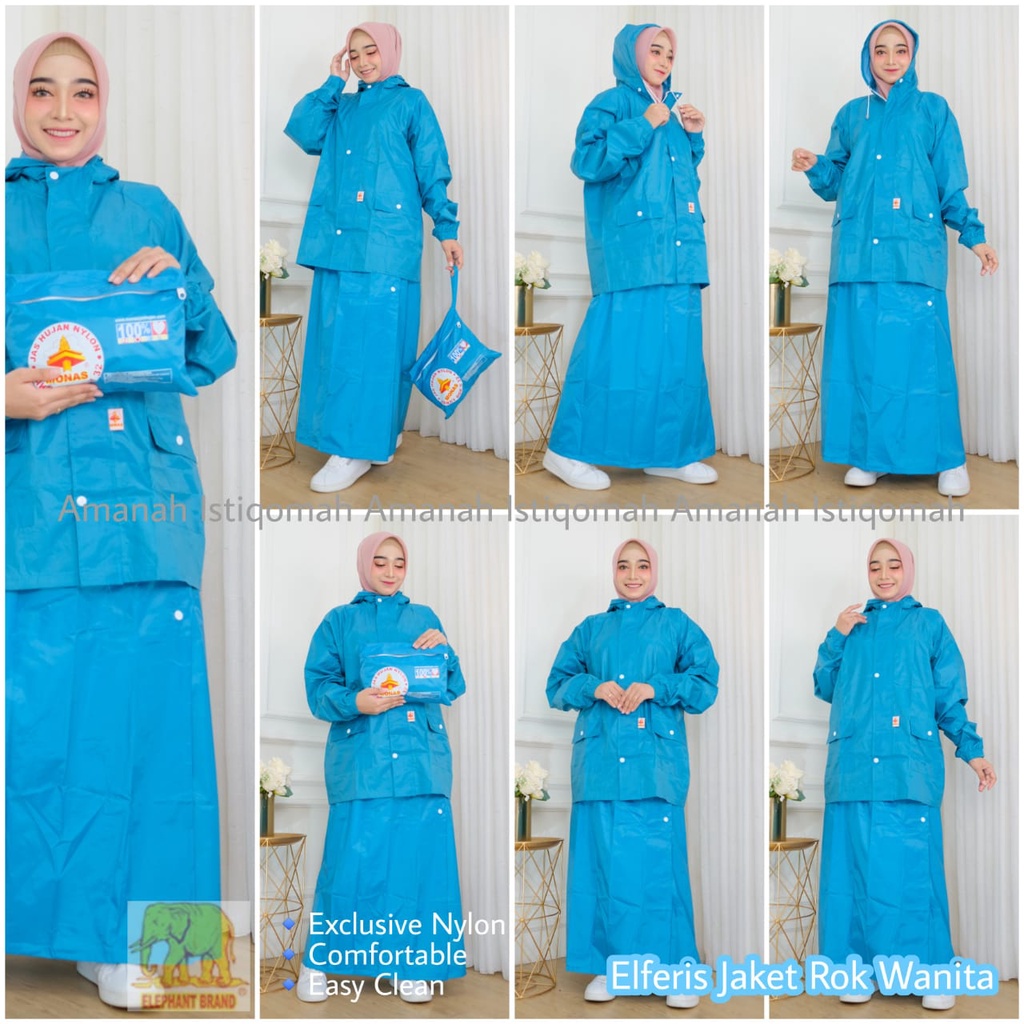 Jas Hujan Rok Wanita Mantol Jaket Rok Wanita