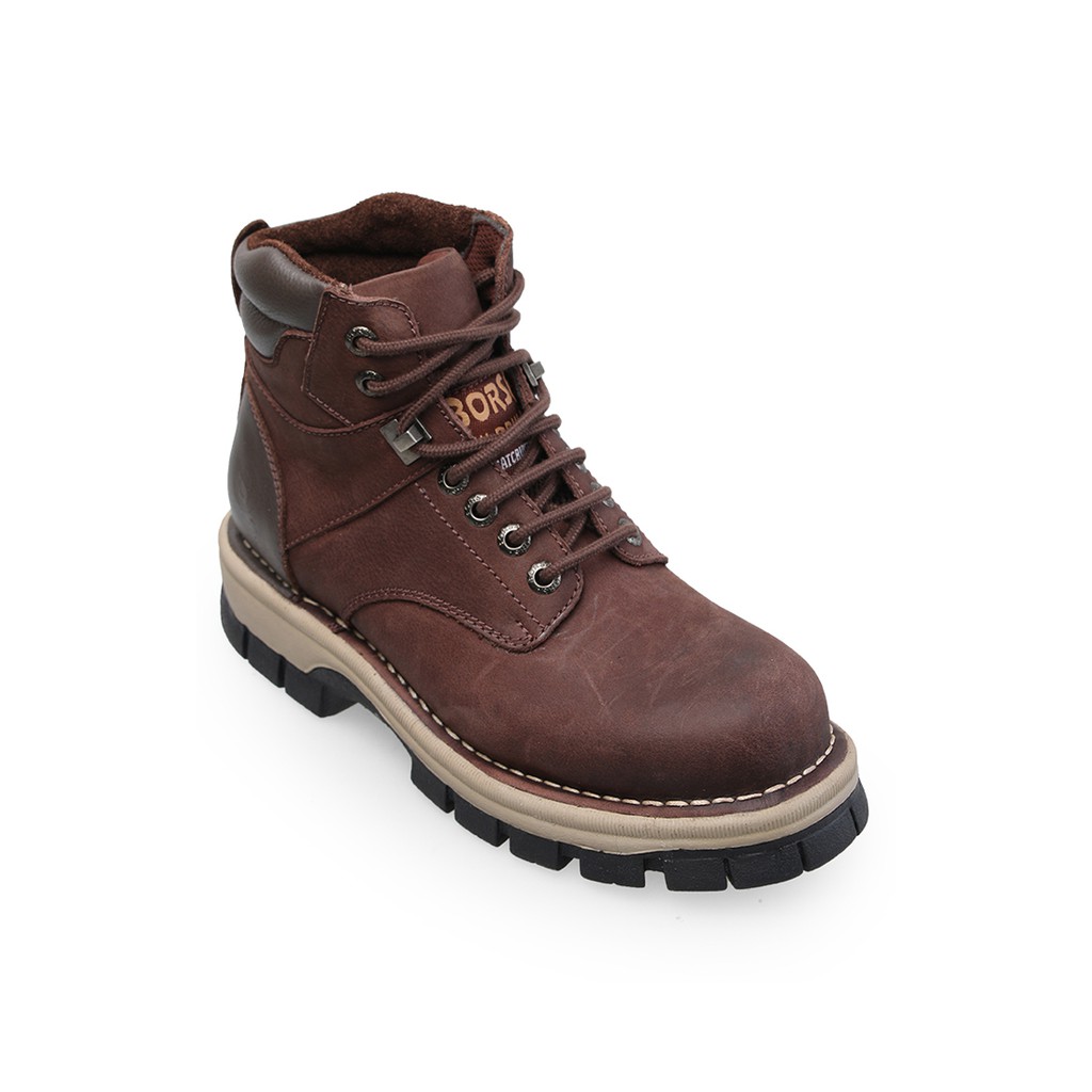 Borsa Sepatu Boots Kulit Borsa / Reinforce D.Brown