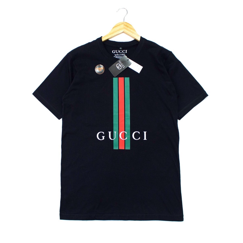 BAJU KAOS PRIA SHIRT GUCCI PREMIUM LENGAN PENDEK M L XL