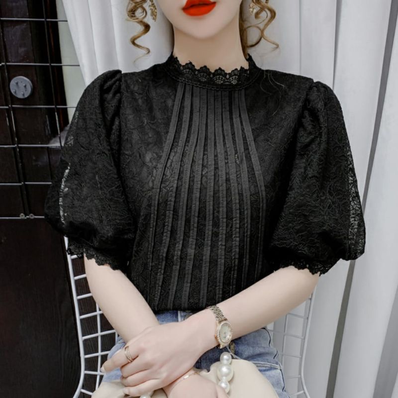 MDLV ~ 0223# CNY Noritha Lace Top Blouse Balon Blouse Premium Blouse Import Blouse Korea Style Fashion Import