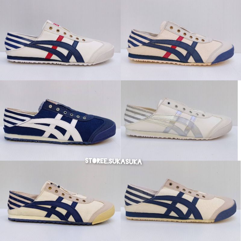 SLIP ON ONITSUKA PARATY TANPA TALI GRADE ORIGINAL VIETNAM || SNEAKERS WANITA TERLARIS