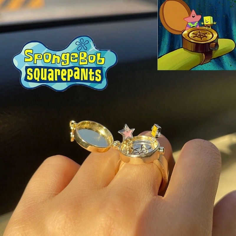 Cincin Persahabatan Model SpongeBob SquarePants BFF