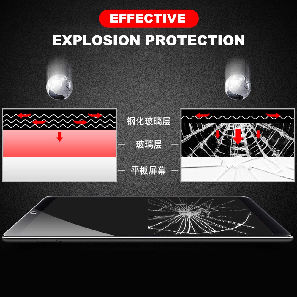 Pelindung Layar Tempered Glass 9h Anti Gores Untuk Huawei MediaPad T1 T2 T3 T5 M2 M3 M5 M6 Lite 7.0 8.0 8.4 10.1 10.8 Pro
