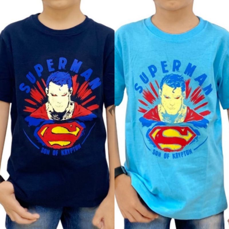 Kaos Anak SUPERM4N SON OF CRYPTON SUPERHERO Navy Biru Distro Terbaru Halus