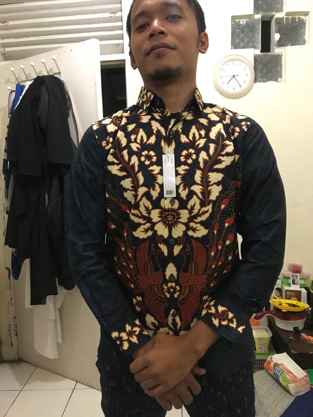 Cbl1114 Kemeja Batik Pria Slim Fit Lengan Panjang Colindion