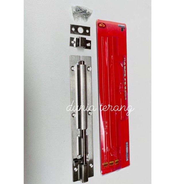 Gerendel Stainless ATS 8 in - Grendel SS 8in Slot Pintu 8&quot; Stenlis Selot Jendela Hasps #S.S304