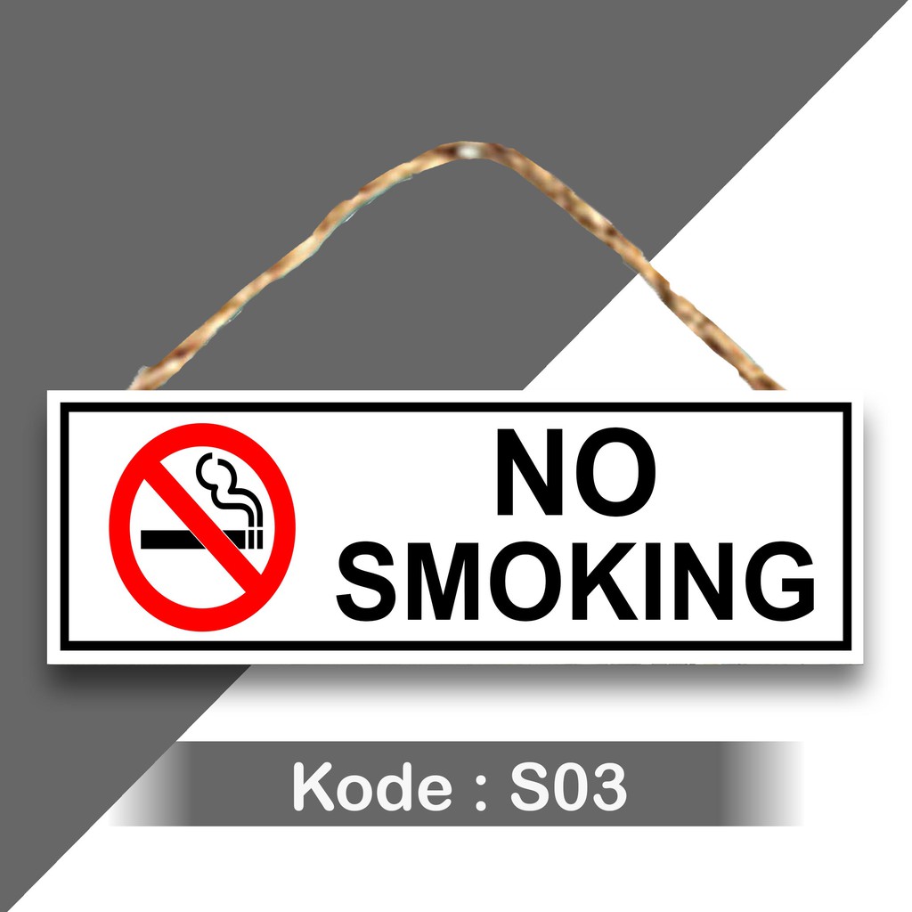 HIASAN DINDING No smoking