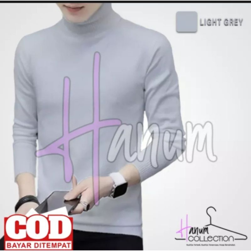 TURTLE NECK/SWEATER PRIA/BAJU RAJUT PRIA/BAJU RAJUT LEHER PANJANG PRIA/SWEATER RAJUT PRIA TERBARU