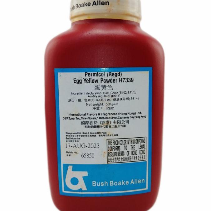 

Permicol Egg Yellow Powder H7339 Pewarna Makanan ---NEW---