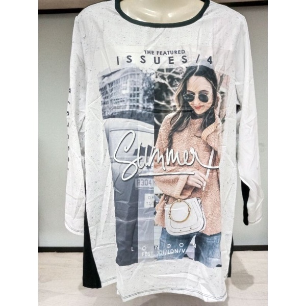 Baju Kaos Lengan Panjang Wanita/Kaos Santai/ Kaos Rumah