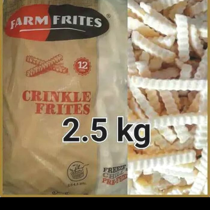 

Kentang farm frites krincel frites 2,5 kg