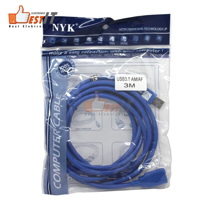 Kabel USB Ekstension NYK Versi 3 panjang 3 Meter