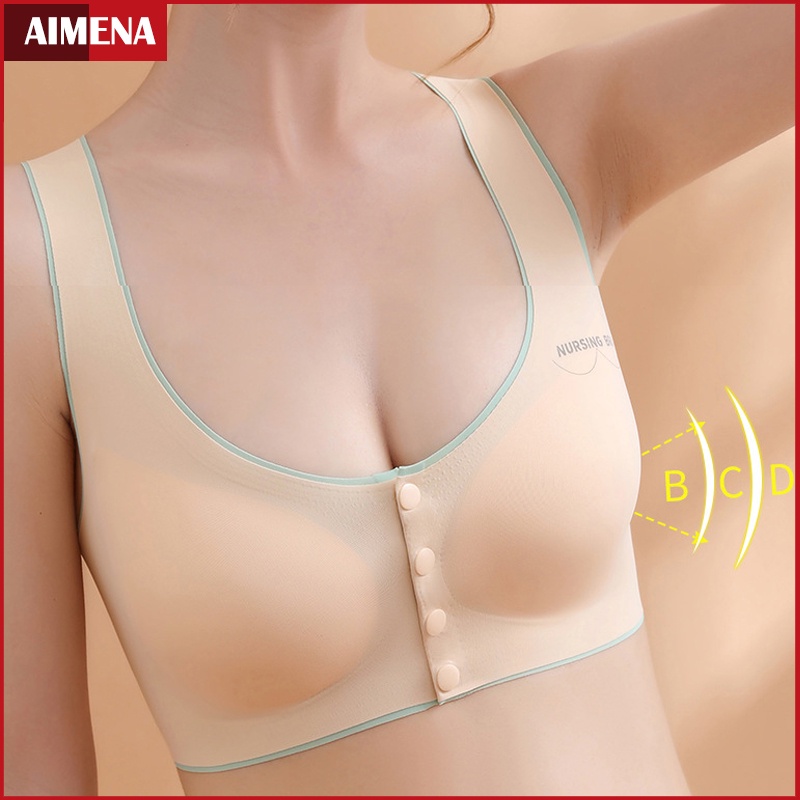 Bra Menyusui Baru Seamless Push up Gesper depan Bra Wanita Hamil