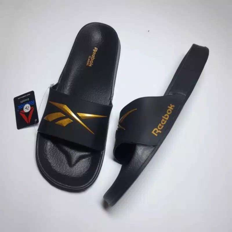 Sandal Reebok Hitam Gold Sandal Pria Wanita
