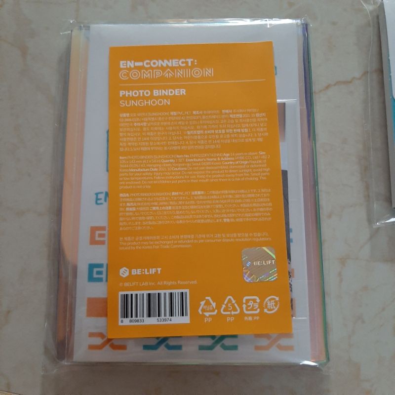 [READY] CLEARANCE SALE MERCH ENCONNECT COMPANION MINI PHOTO BINDER SUNGHOON TRADING CARD ENHYPEN SET