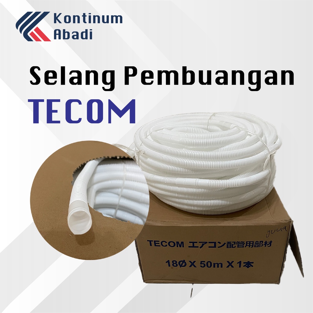 SELANG FLEXIBLE / PEMBUANGAN / SPIRAL / DRAIN - TECOM | 50 M