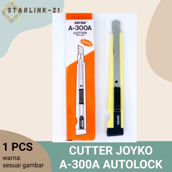 

CUTTER JOYKO KECIL AUTOLOCK l PISAU CUTTER KERTAS