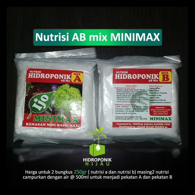 Nutrisi Hidroponik Ab Mix Minimax Ready