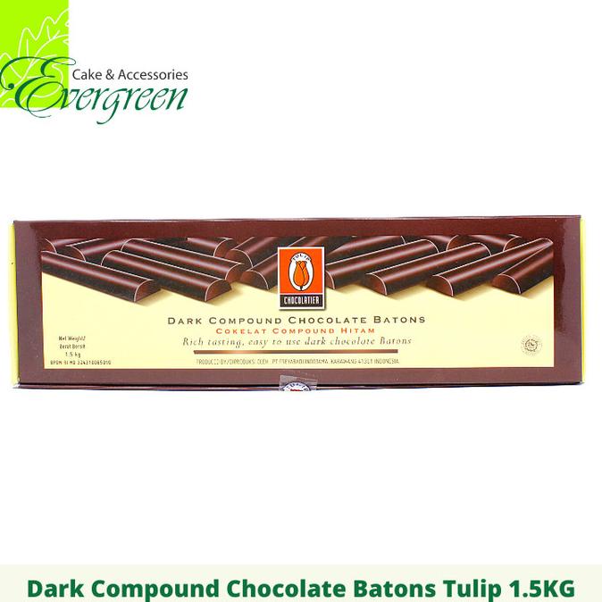 

Dark Compound Chocolate Baton Tulip 1.5Kg