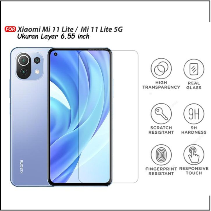 Tempered Glass Bening Xiaomi Mi 11 Lite/Mi 11 Lite  (5G) Premium Quality Tempered Glass Bening