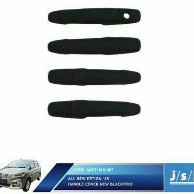 JSl cover pegangan pintu blacktivo all new Ertiga 2018 handle cover