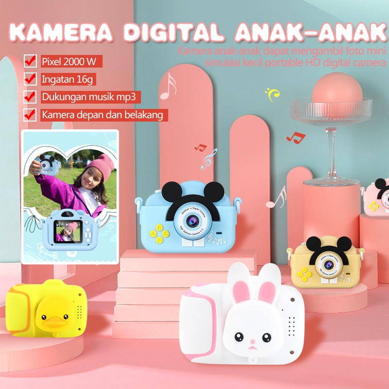 16G Kids Camera/ kamera Analog anak Mainan/Kartun Kamera Digital Mini Anak/Digital SLR Kamera/Kamera