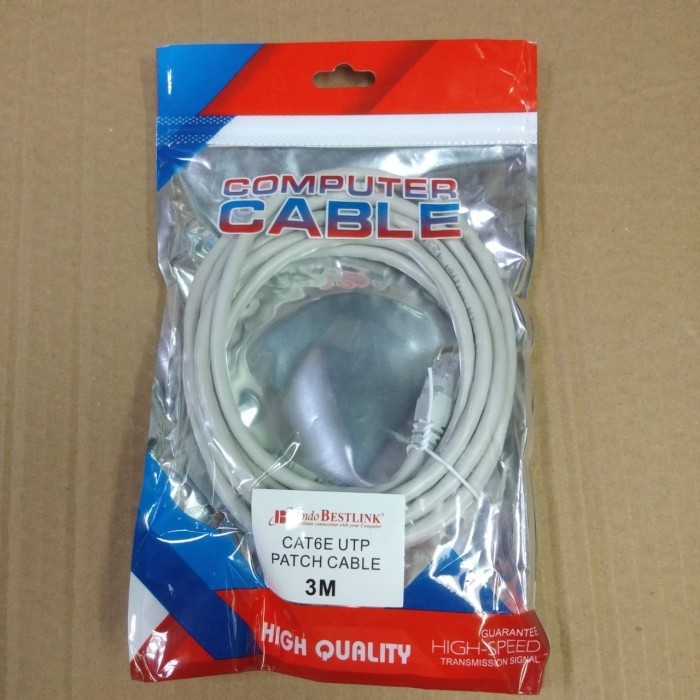 Bestlink Kabel Lan Cat6 3Meter / Kabel UTP 3Meter Cat6