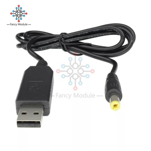 USB DC 5 V untuk DC 12 V Langkah Up Modul 2.1X5.5 Mm MALE CONNECTOR Converter