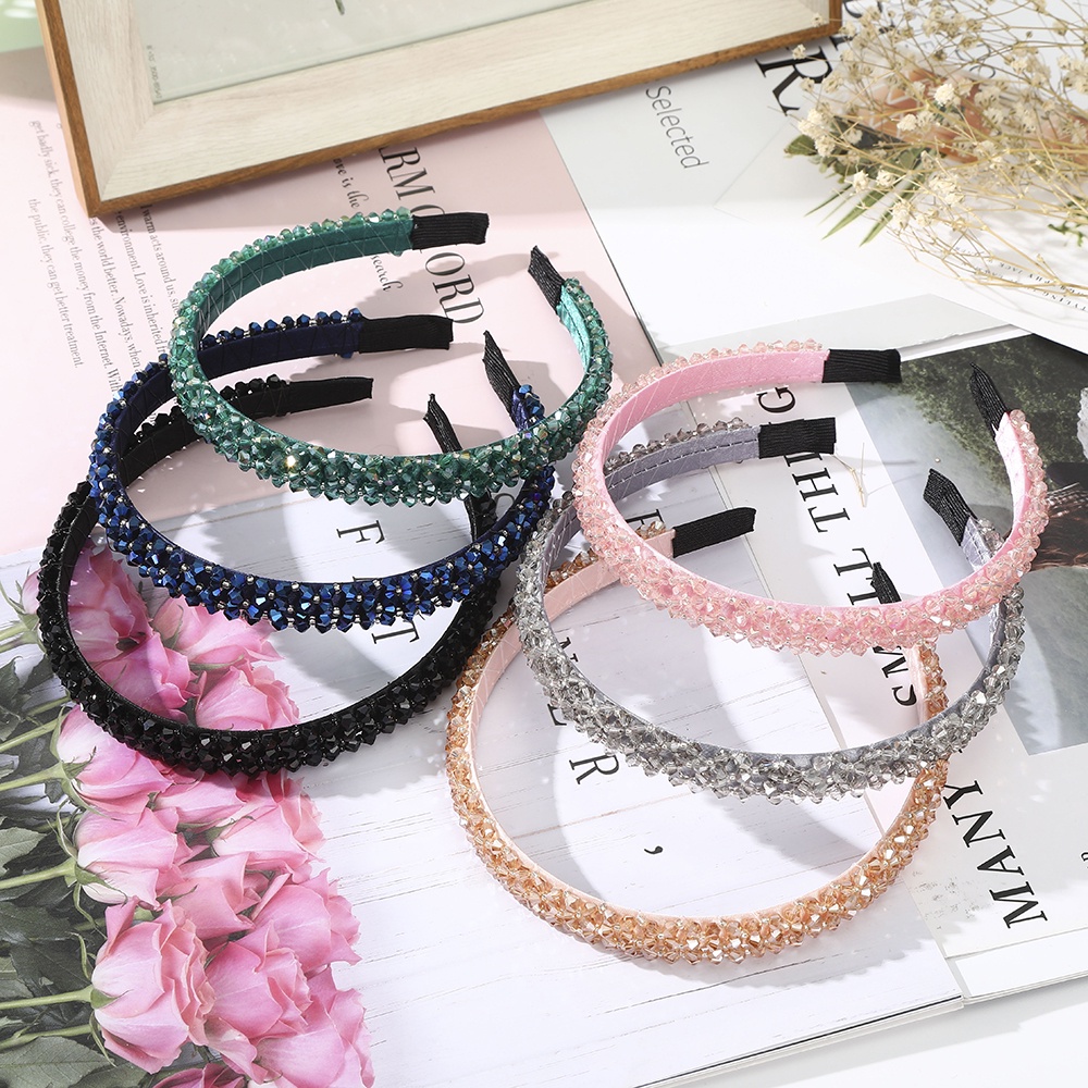 Korean Crystal Headband Fashion Temperament Hairband for Women Hair Accessories