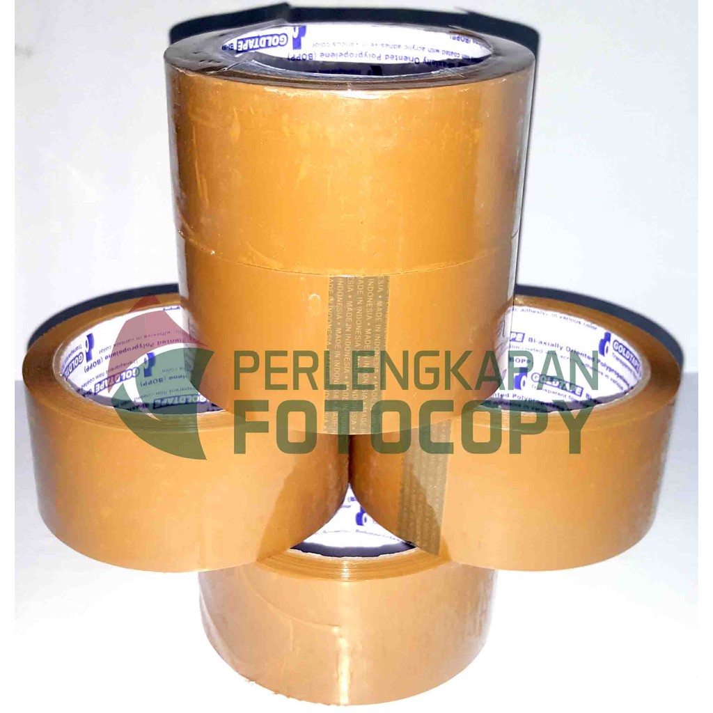 

LAKBAN / SOLATIP Bening & Coklat 90 Yard 1 pcs MURAH (GOLDLAND)