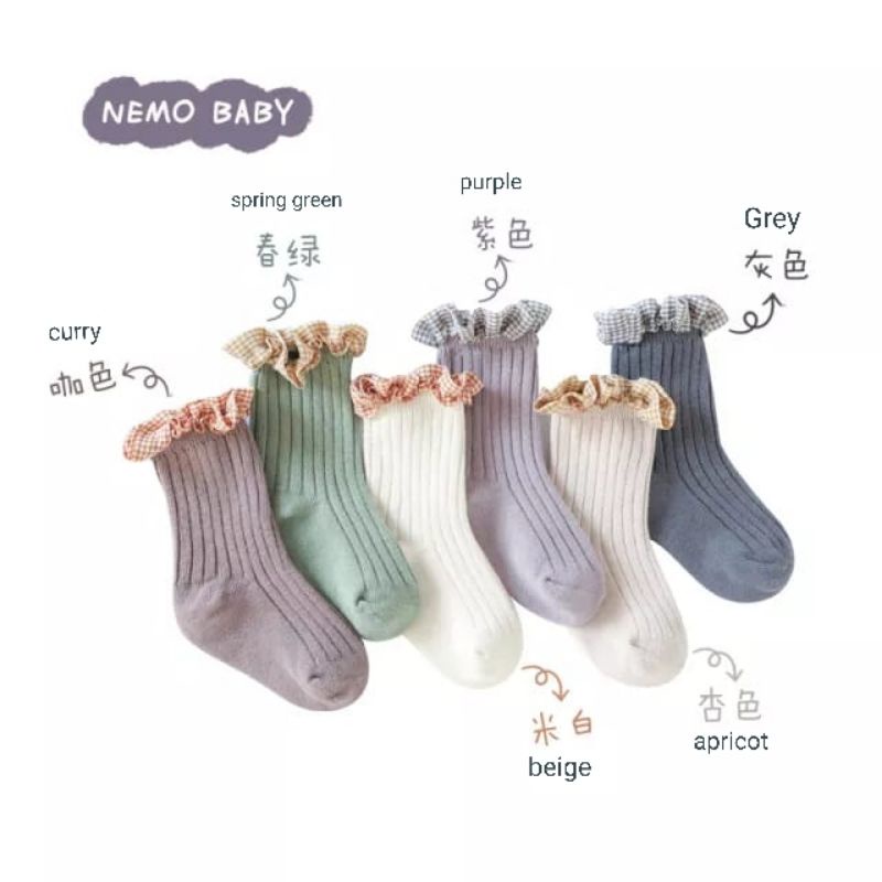 Kaos kaki bayi renda rajut / kaos kaki bayi perempuan