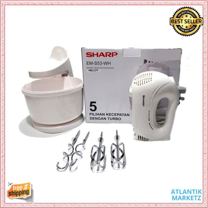Sharp EM-S53-WH Stand Mixer Garansi