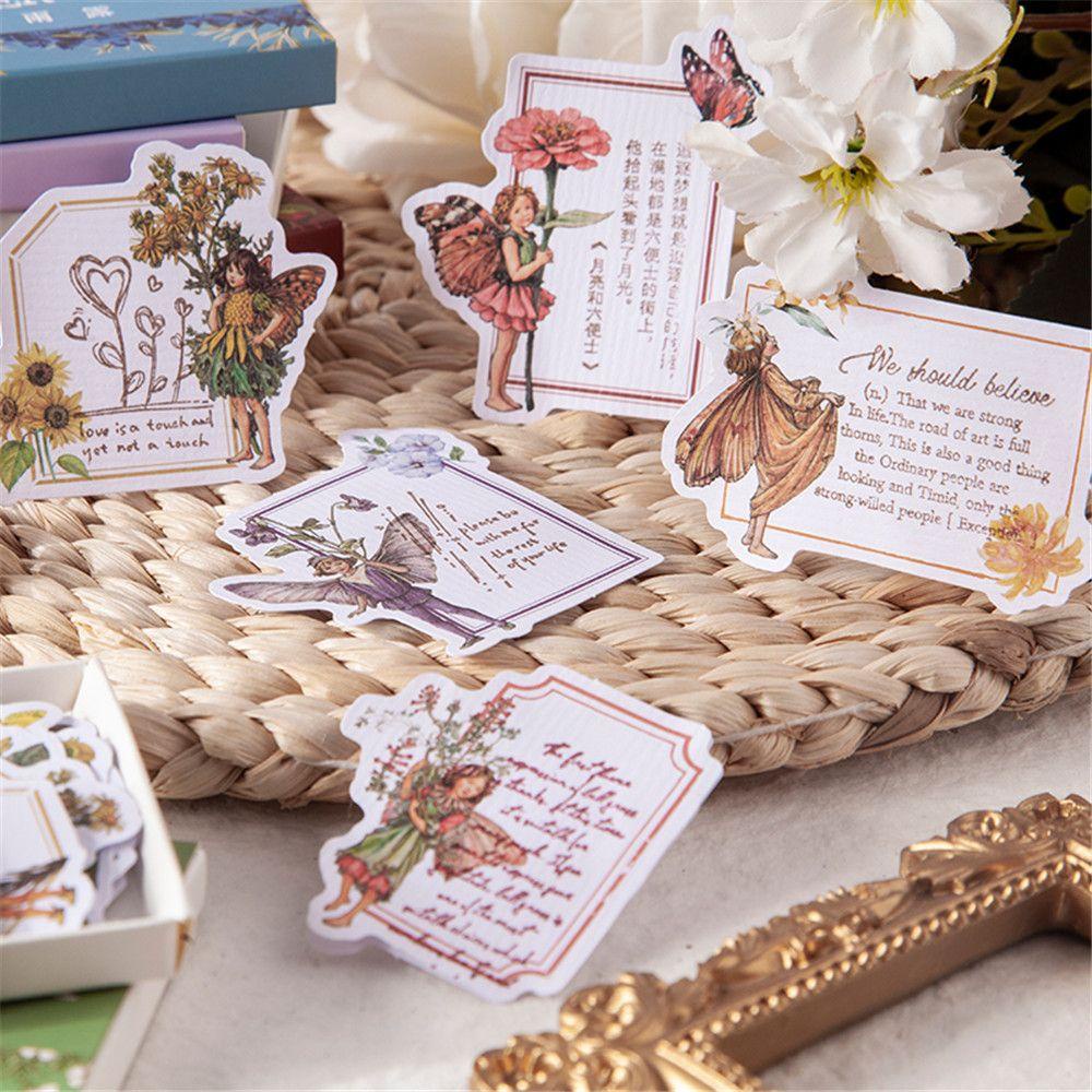 Solighter 30pcs Fairy in the garden Art Craft Sticky Note Album Alat Tulis Scrapbooking