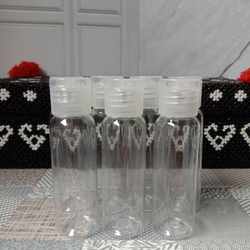 BOTOL 25ML FLIPTOP BENING TONER/HANDSANITIZER/SKINCARE/LOTION/HANDSOAP/MEDAN/PADANG/RIAU