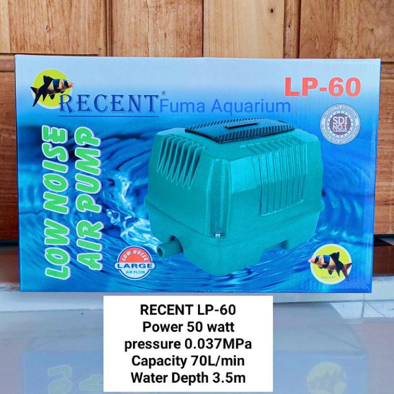 Recent LP-60 Hi Blow mesin Pompa Aerator Airpump gelembung Kolam Breeding Low Noise