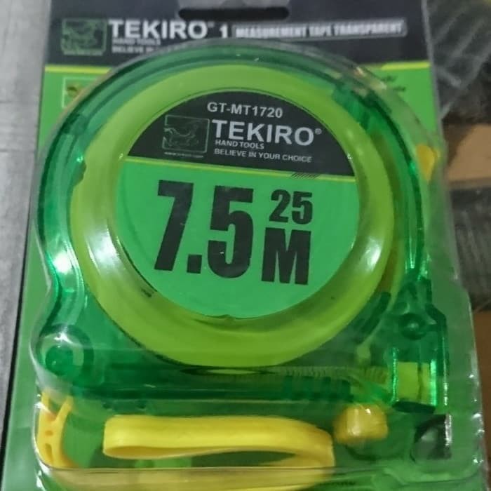 TEKIRO METERAN 7,5 METER MEASUREMENT TAPE 7,5 METER GT-MT1720 Tekiro Measurement Transparent Tekiro