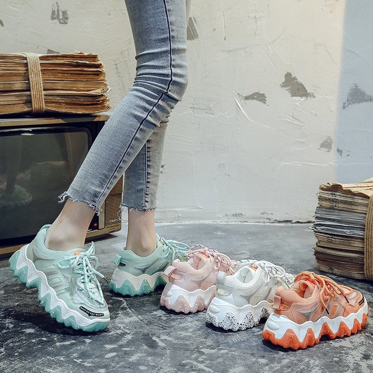 SW04 Sepatu Sneakers Tali Wanita Import Korea - Sepatu Import Sneakers Wanita