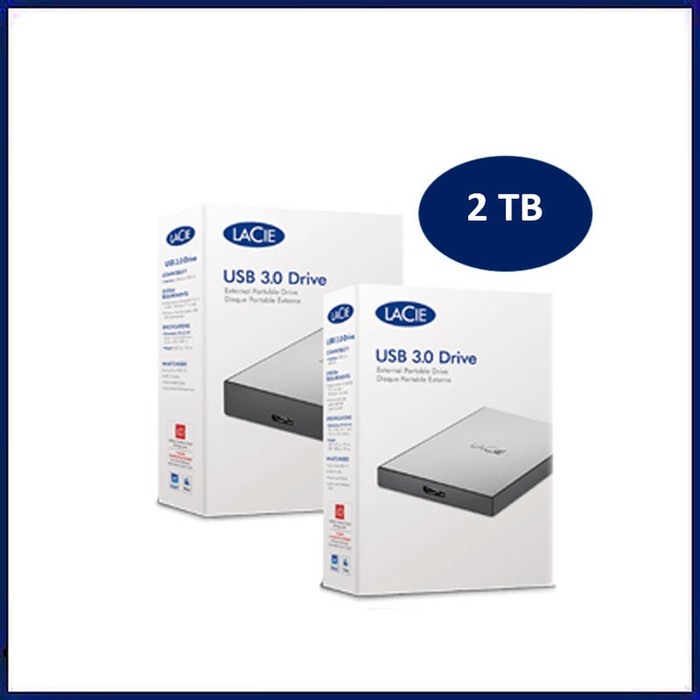 LaCie 2TB USB 3.0 Portable External Hard Drive 2 TB STHY2000800