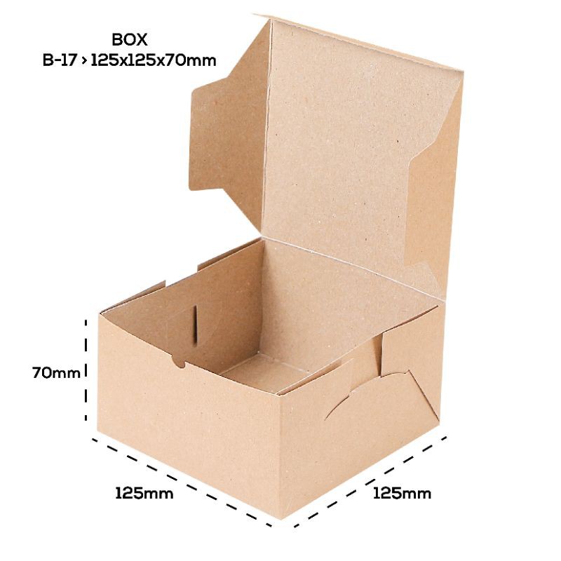 Box Snack Snack Box 12.5x12.5x7 Laminasi (B17K2-12.5X12.5X7 Cm)