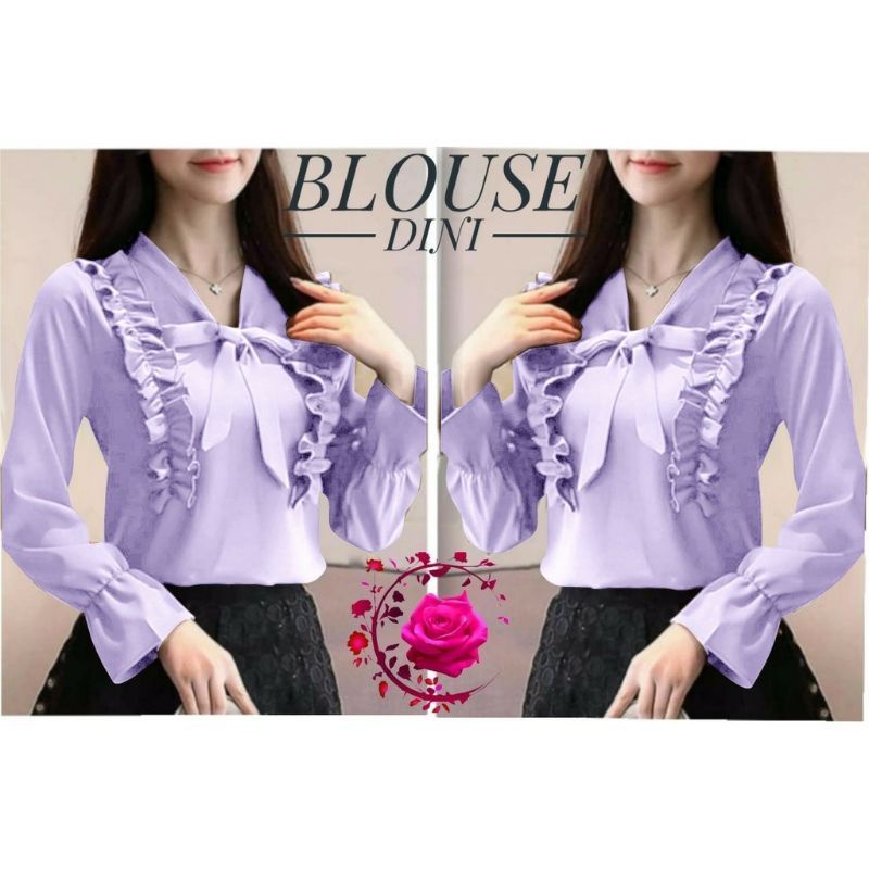 ATASAN WANITA DINI BLOUSE KOREAN STYLE TERBARU TERLARIS FASHION WANITA TERBARU