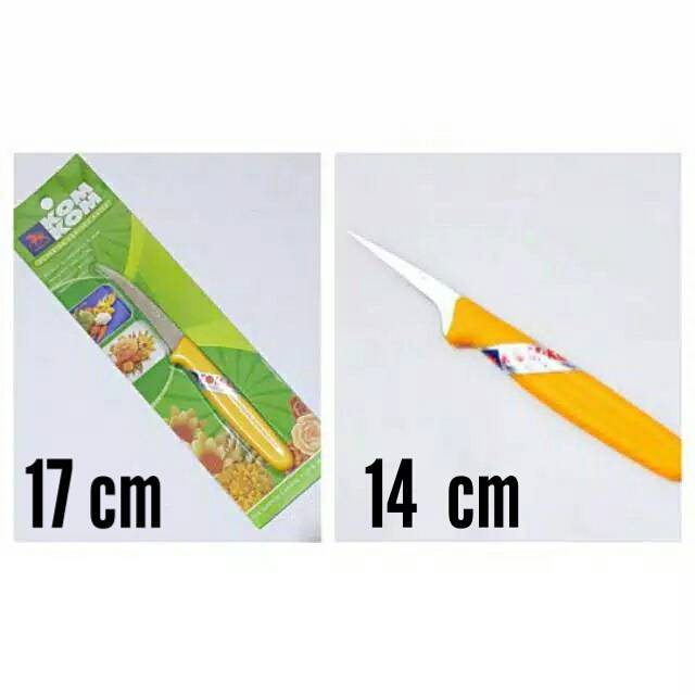Impor Thailand merk kom kom ready ukuran 17 cm  pisau ukir buah sayuran super tajam dekorasi garnis