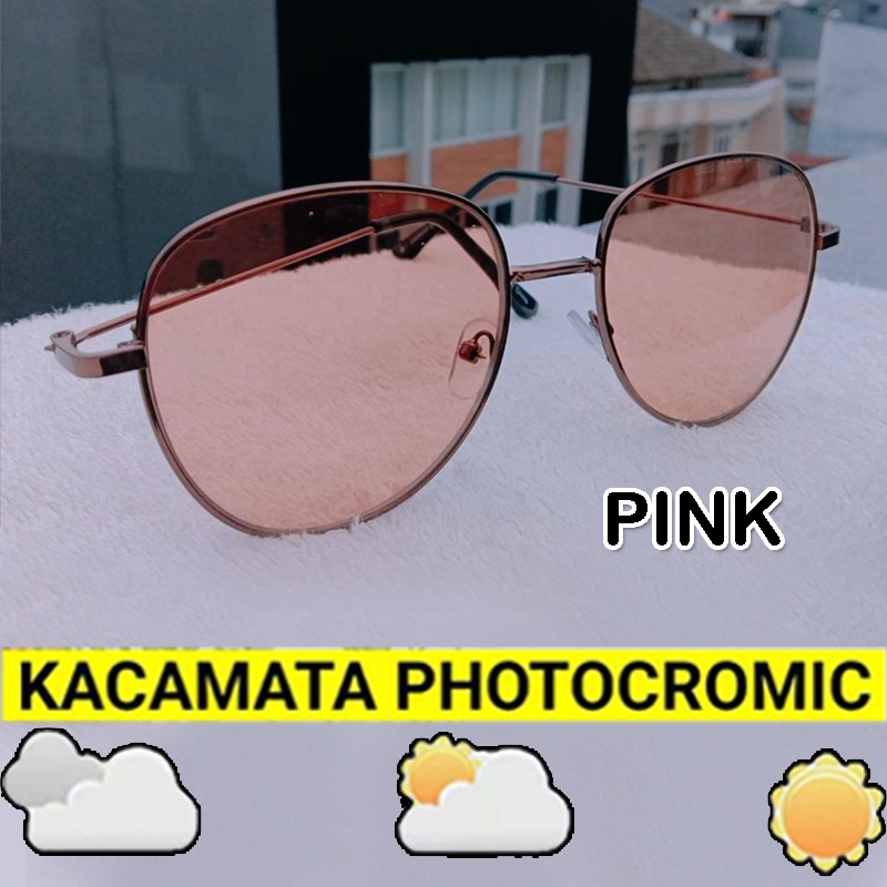 PROMO TERBARU! Paket Frame Lensa Photocromic Kacamata Fashion Photocromic Korea / Anti Radiasi 2 In 1 Potokromik Photochromic Pria Wanita Fotocromic Potocromic Kacamata Hitam Kacamata Gaya Cewek Cowok