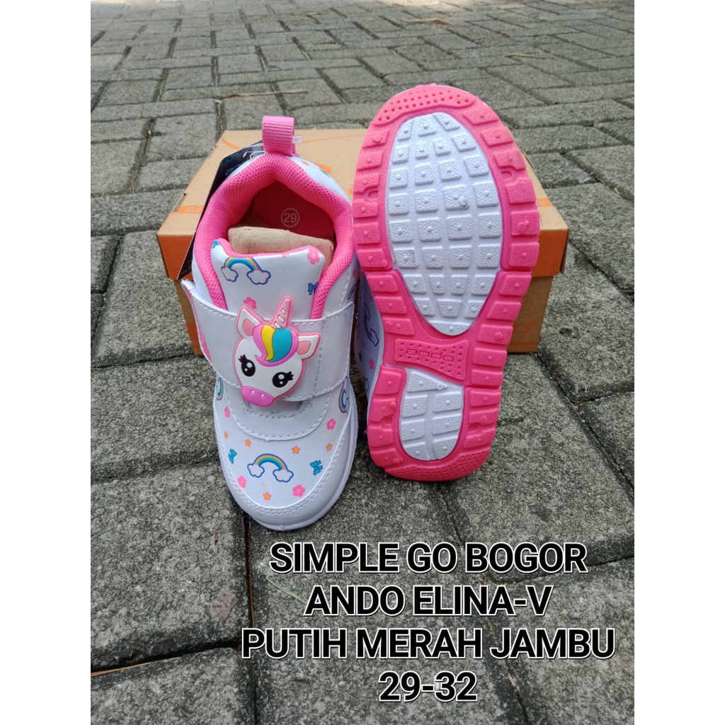 SEPATU ANAK KECIL PEREMPUAN GAMBAR KUDA PONI / LITTLE PONY ANDO ELINA (29-32)