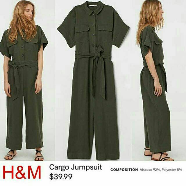 cargo jumpsuit h&m