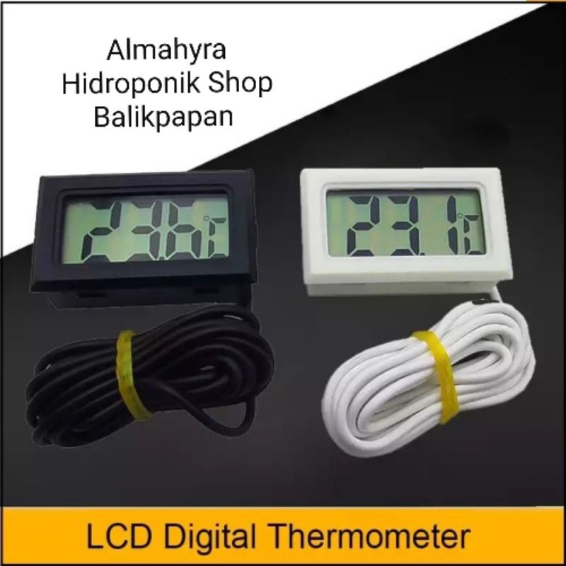 Mini Digital Thermometer Untuk ukur Suhu Air Aquarium dan Nutrisi Hidroponik Termometer